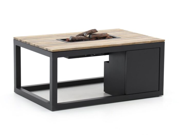 Cosiraw lounge vuurtafel 120x80x55cm – Grijs