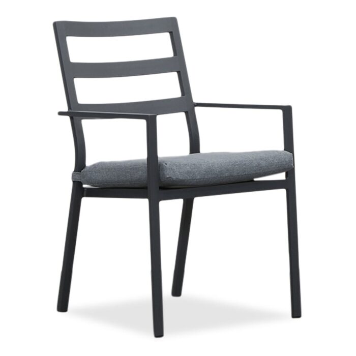 LUX outdoor living Cadiz dining tuinstoel stapelbaar | aluminium | antraciet