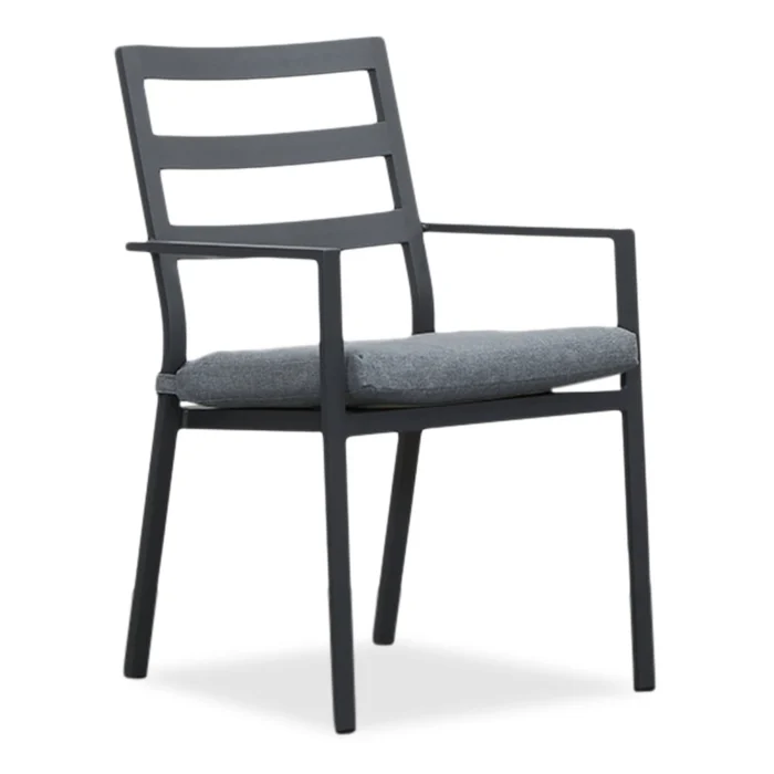 LUX outdoor living Cadiz dining tuinstoel stapelbaar | aluminium | antraciet