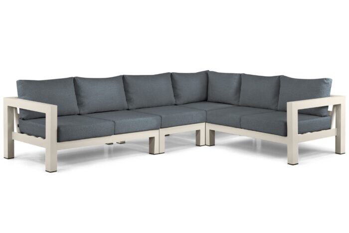 Lifestyle Garden Furniture Luca hoek loungeset 4-delig – Taupe-naturel-bruin