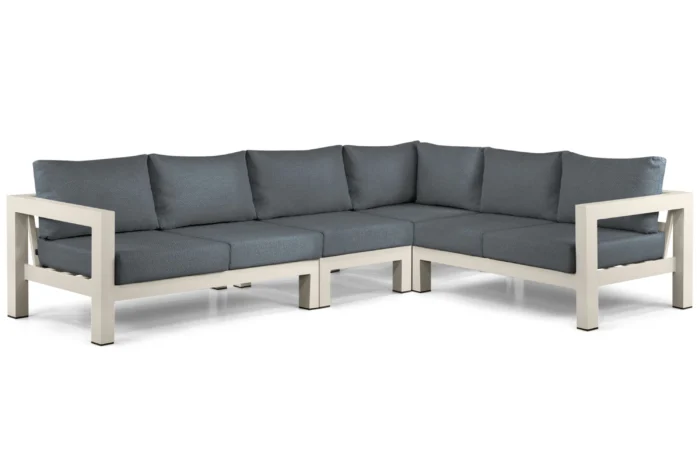 Lifestyle Garden Furniture Luca hoek loungeset 4-delig - Taupe-naturel-bruin