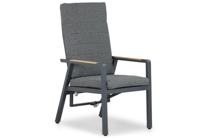Lifestyle Garden Furniture Marseille dining tuinstoel verstelbaar – Grijs-antraciet