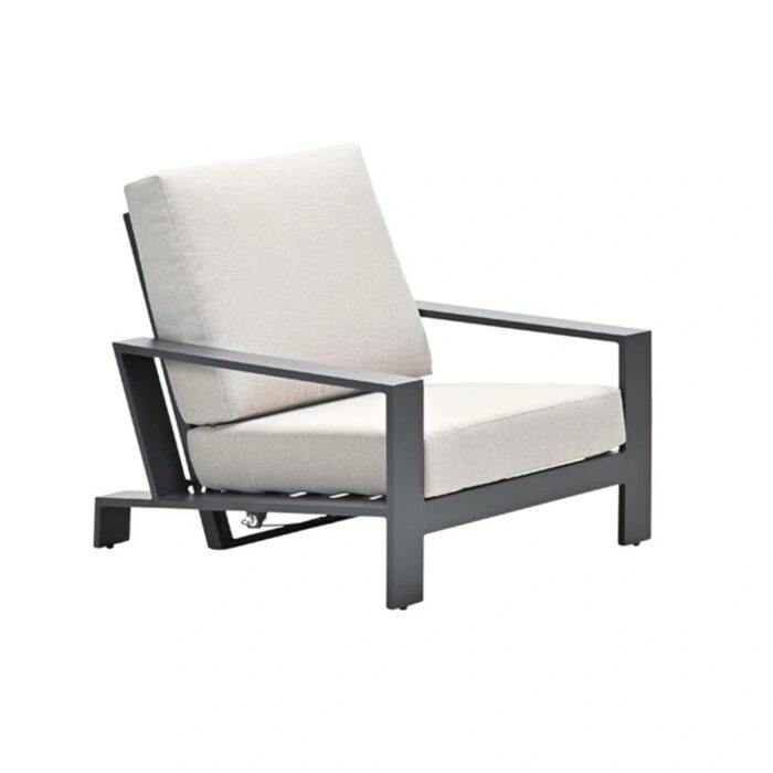 Garden impressions Lincoln Verstelbare Fauteuil Carbon Black – beige;grijs