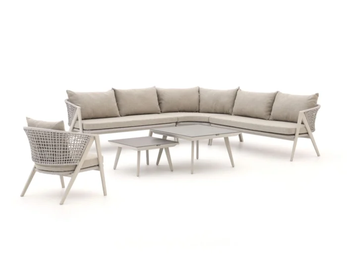 Manifesto Furniture Valsecca hoek loungeset 6-delig - Taupe