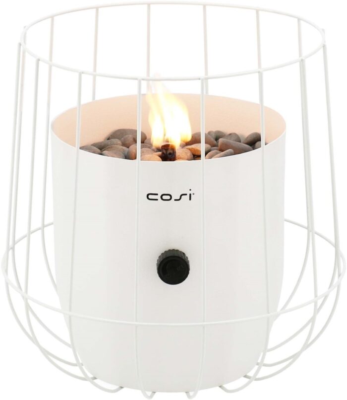 Cosi Vuurtafeltje Scoop basket white – wit