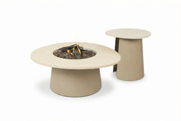Cosidune met bijzettafel – Zand/Beige