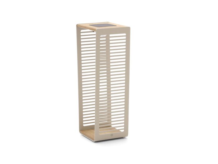 SUNS Eve L lantaarn solar 35x28x80cm Laagste prijsgarantie! – Taupe