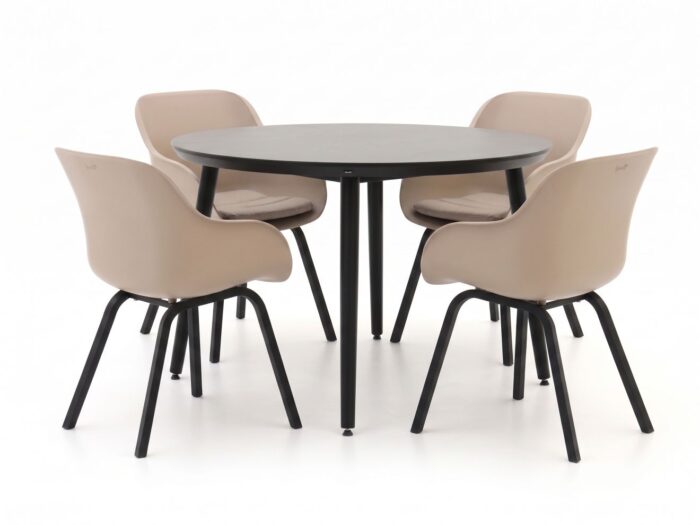 Hartman tuinmeubelen Le Soleil Element/Sophie Studio ø128cm dining tuinset 5-delig