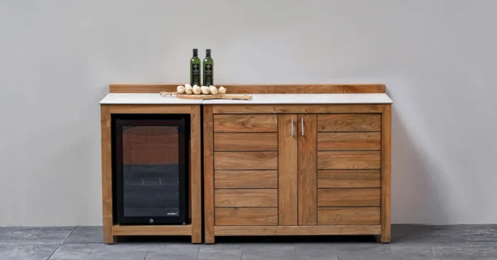 Passion Grills | Buitenkeuken Module Milano | Opstelling 06 | Albastro Cream