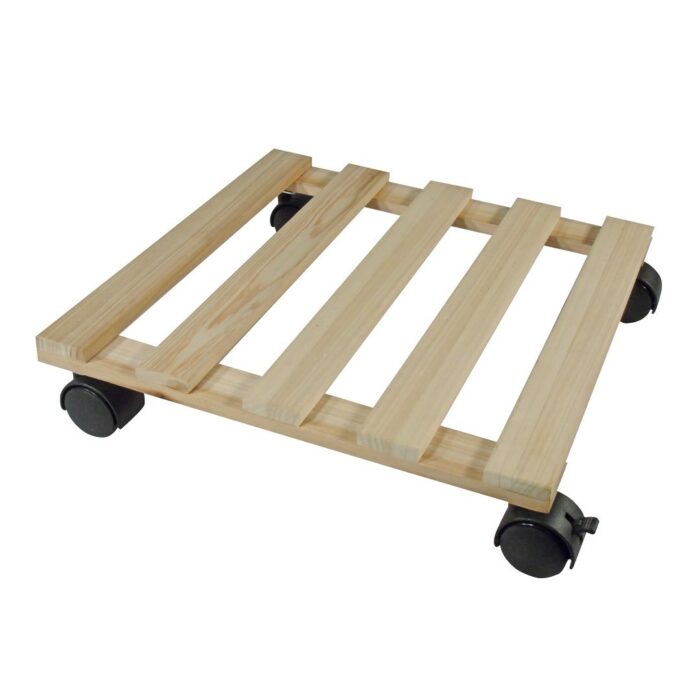 Nature Planttrolley vurenhout FSC naturel H7,4 x 35 x 35 cm – natuurlijk