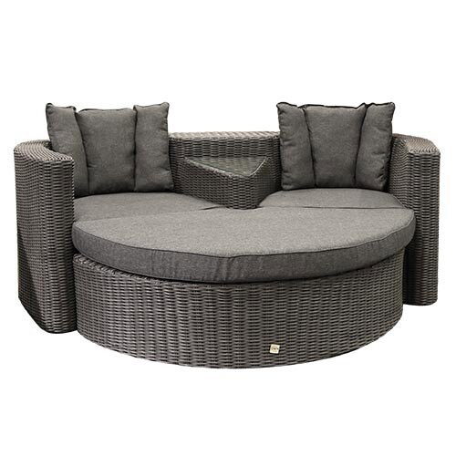 Own Avero Loveseat zwart tuinmeubel – grijs