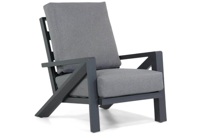 Santika Furniture Cinta lounge tuinstoel Quick Dry Foam – Grijs-antraciet