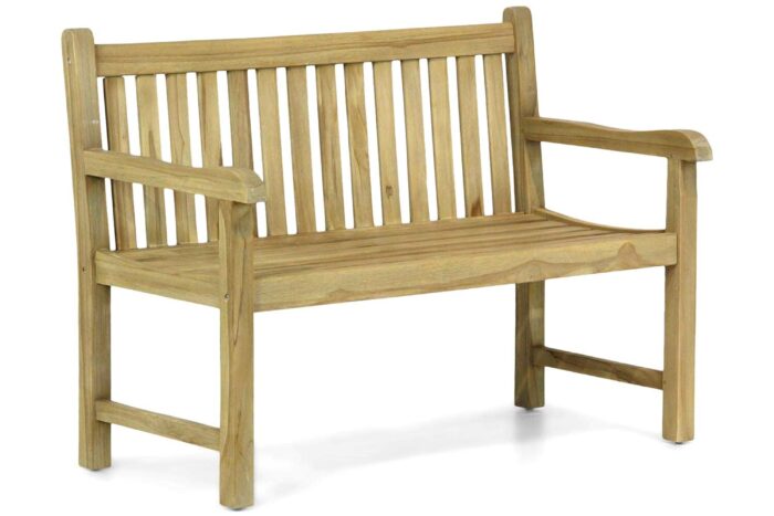 Garden Collections Preston tuinbank teak 120 cm – Old teak greywash
