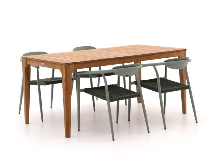 Manifesto Furniture Manifesto Cavone/Bruca 170cm dining tuinset 5-delig stapelbaar Laagste prijsgarantie! – Bruin