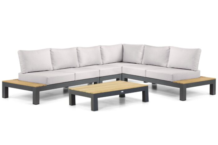 Lifestyle Garden Furniture Vittoria hoek loungeset 5-delig – Grijs-antraciet