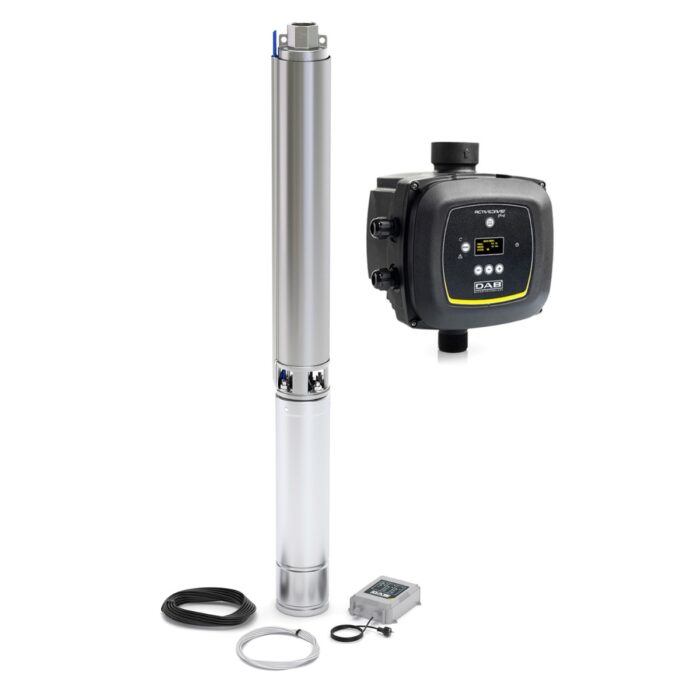 Dab S4 3/9 M KIT Bronpomp + Active Driver Plus M/M 1.1 – Groen/ zwart / RVS
