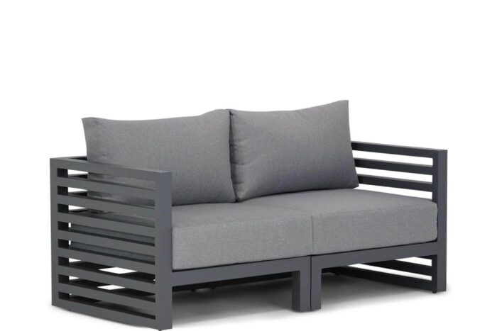 Santika Furniture Jaya lounge tuinbank 2-delig – Grijs-antraciet