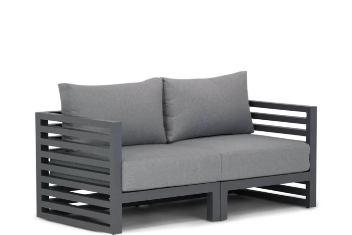 Santika Furniture Jaya lounge tuinbank 2-delig - Grijs-antraciet