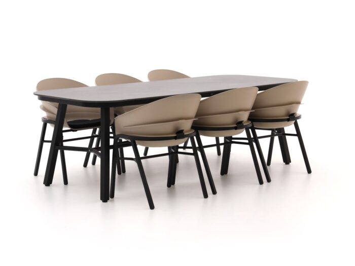 Hartman tuinmeubelen Tubb dining tuinset 240cm 7-delig verstelbaar – Grijs