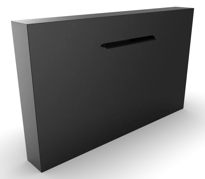 Geroba Cascadi Aluminium Watervalelement naast vijver 1500 x 250 x 1200 mm - zwart