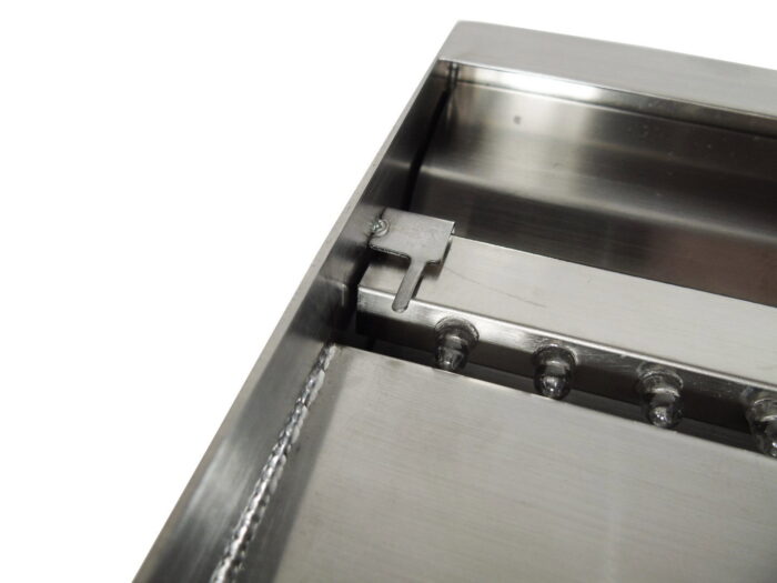 Ubbink niagara rvs waterval 30 cm met led inox 304 met lange uitloop – wit