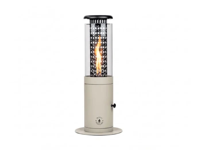 Monti HeatLine + 15% kassakorting | Ember pellet terrasverwarmer ø24cm (h: 58cm) - Taupe