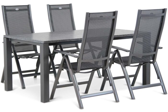 Hartman Royal Club/Munster 180 cm dining tuinset 5-delig – Grijs-antraciet