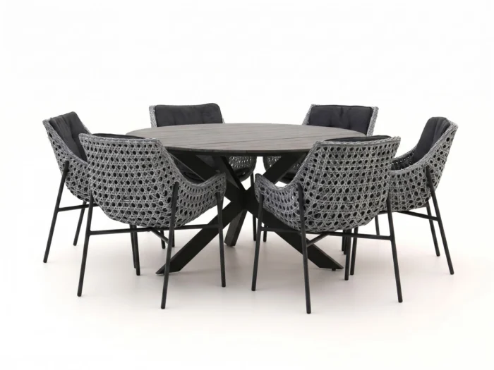 Manifesto Furniture Novara/Fidenza ø149cm dining tuinset 7-delig