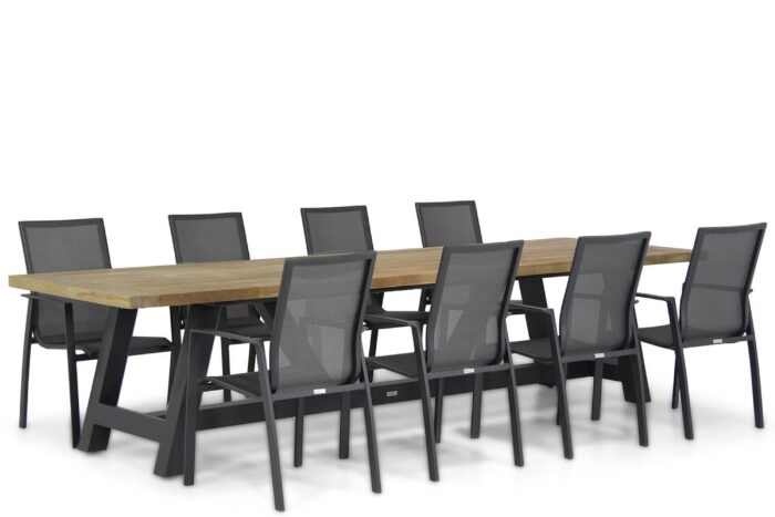 Lifestyle Garden Furniture Ultimate/Trente 330 cm dining tuinset 9-delig – Grijs-antraciet