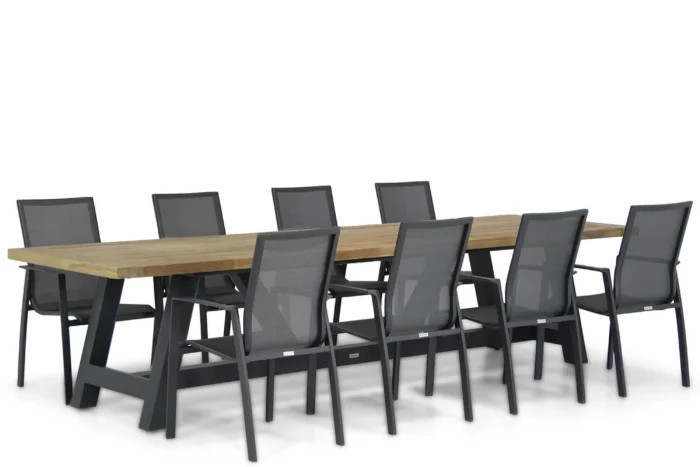 Lifestyle Garden Furniture Ultimate/Trente 330 cm dining tuinset 9-delig - Grijs-antraciet