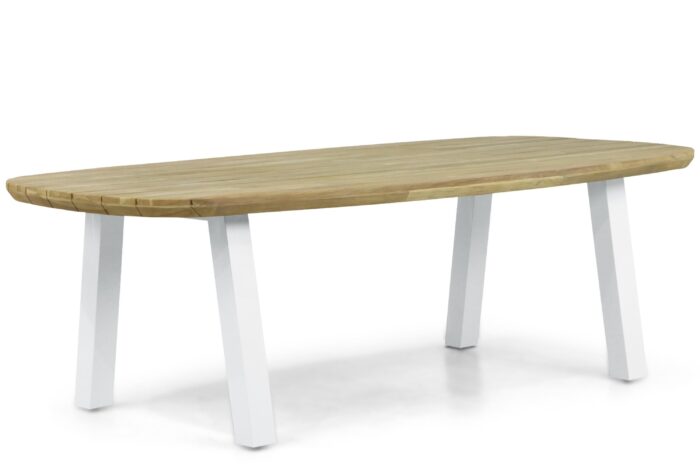 Lifestyle Garden Furniture Falcon/Glasgow dining tuintafel 240 x 120 cm – Wit