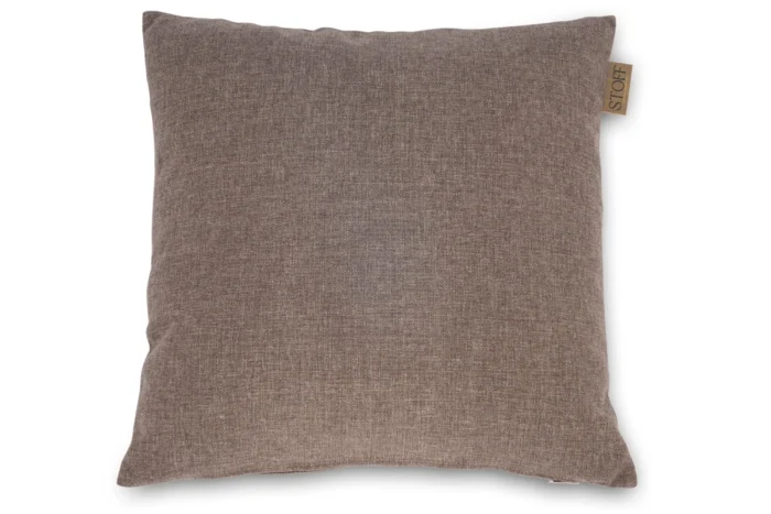 Stoff Stone Pebble sierkussen 45 x 45 cm - Taupe-naturel-bruin