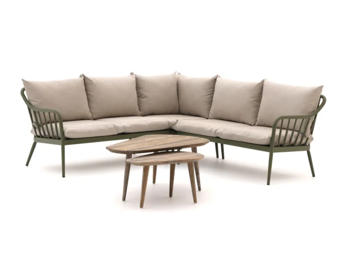Manifesto Furniture Celante/ROUGH-K hoek loungeset 5-delig - Groen