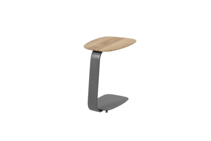Taste Gentle bijzettafel antraciet teak tafelblad – bruin