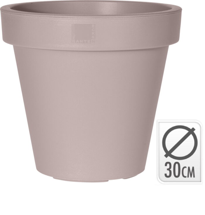 Nampook Bloempot plastic budget e&k rond 30cm serie pastel – beige