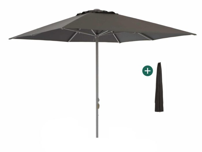 Shadowline Cuba parasol 300x300cm Laagste prijsgarantie! – Zwart