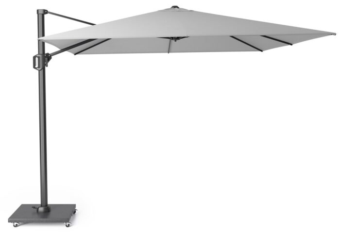 Platinum Zweefparasol Challenger T1 300×300 cm zonwering – grijs