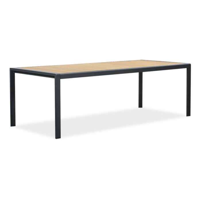 LUX outdoor living Annecy dining tuintafel 6 personen | teakhout + aluminium | Natural Teak/antraciet | 227cm
