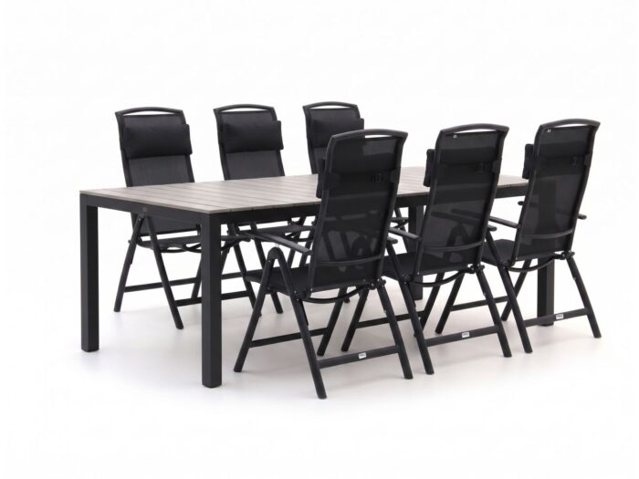 Forza Furniture Forza Capri/Fidenza 220cm dining tuinset 7-delig verstelbaar Laagste prijsgarantie!