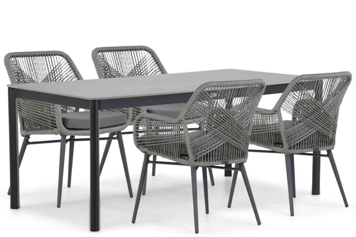 Lifestyle Garden Furniture Advance/Como 180 cm dining tuinset 5-delig – Grijs-antraciet