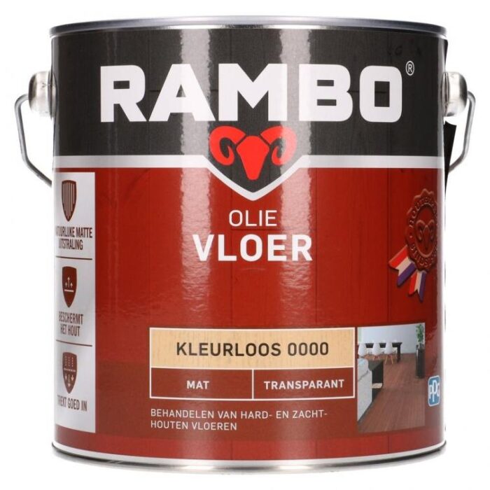 Rambo Olie vloer transp. mat 000 2,5l