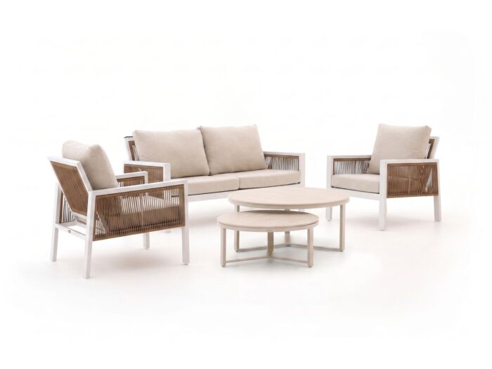 Manifesto Furniture Alzano stoel-bank 5-delig – Wit