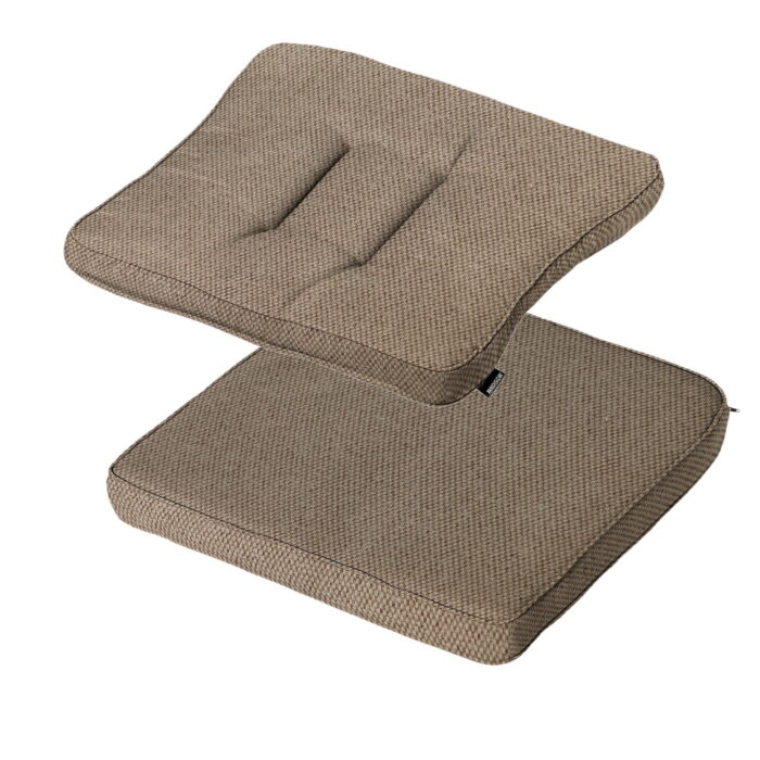 Madison 2 stuks! Wicker dining set profi-line outdoor Manchester taupe – bruin