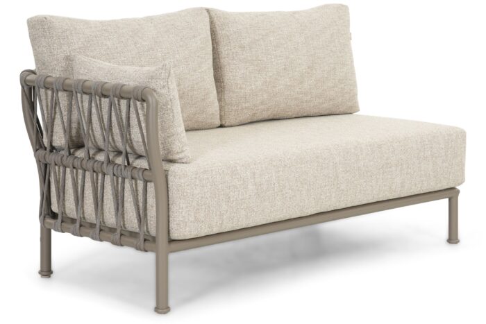 Santika Furniture Miyoura open bank rechts – Taupe-naturel-bruin