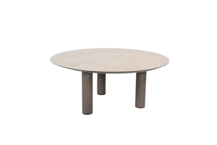 Taste Donato low dining tafel terre printed keramiek dia. 160 cm