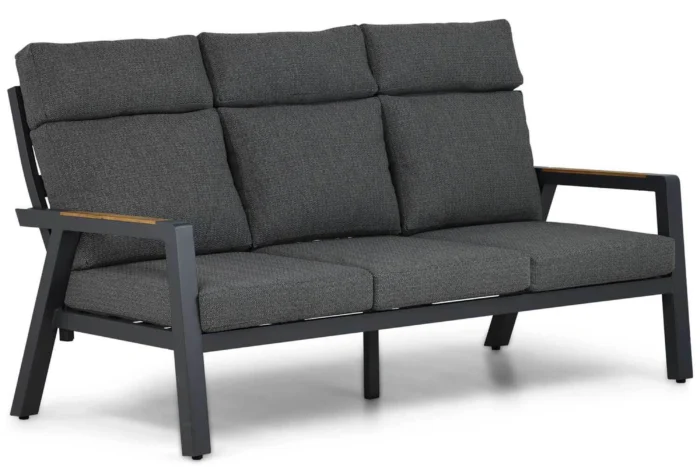 Lifestyle Garden Furniture Marseille lounge tuinbank 3-zits - Grijs-antraciet