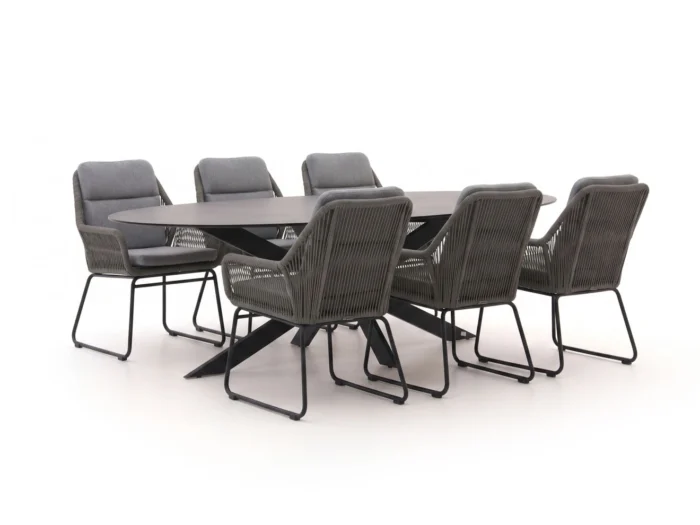 Intenso Furniture Isorella/Furato Ellips 200cm dining tuinset 7-delig