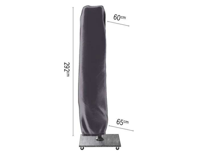 Aerocover Zweefparasolhoes h292x60/65 cm - grijs