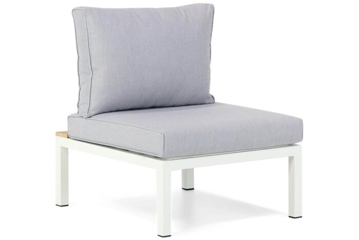 Lifestyle Vero Beach midden module white /teak – Wit