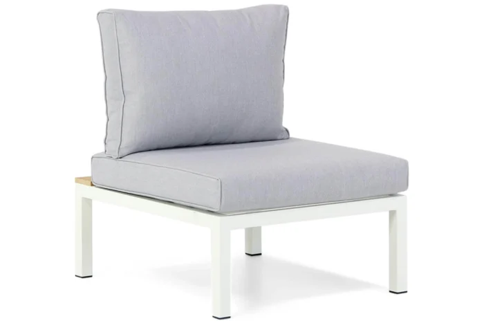 Lifestyle Vero Beach midden module white /teak - Wit
